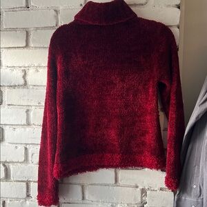 Cozy Plush Red Women's Sweater